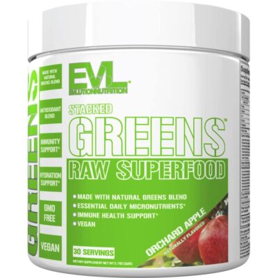 EVLution Nutrition, Stacked Greens Raw Superfood, Orchard Apple, 5.7 oz (162 g)