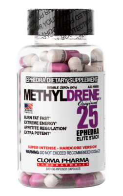 Cloma Pharma Methyldrene 25 Elite 100 Capsules